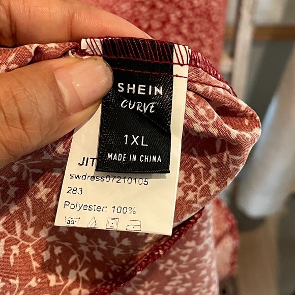 Shein Red Floral Dress - Picture 5 of 5